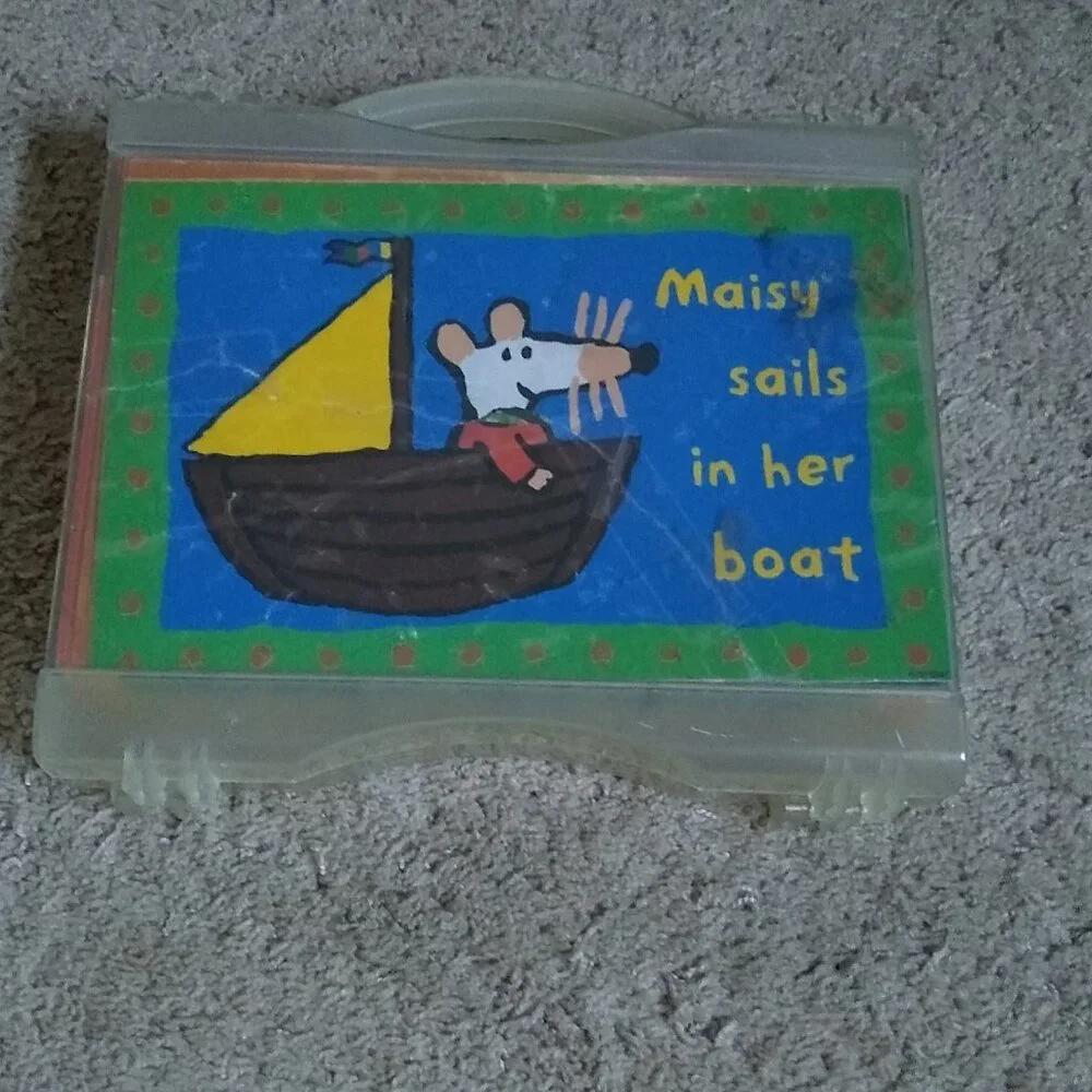 Wooden Maisy Puzzle Cube 6 different scenery used Vintage